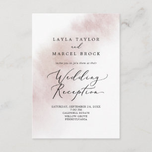 Nettoyage aquarelle Invitation du soir Blush