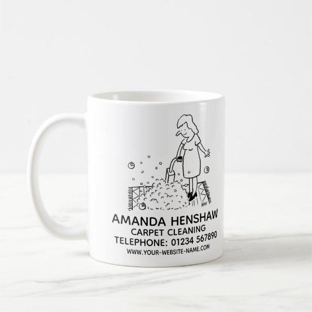 Nettoyage de tapis Promotionnel Café Mug (Gauche)