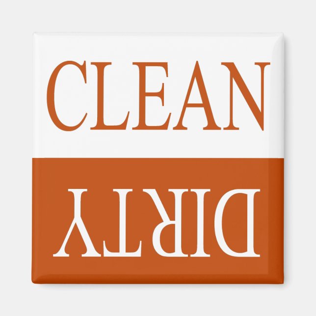 Nettoyer aimant lave-vaisselle sale Orange (Devant)