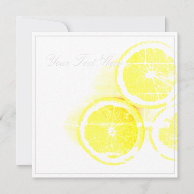 Nettoyer les lignes Yummy Oranges Votre carte text (Devant)