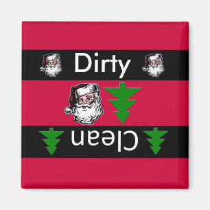 Nettoyez le magnet sale de lave-vaisselle de Noël