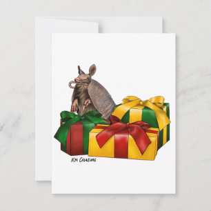 Neuf armadillo à bandage - carte de vacances