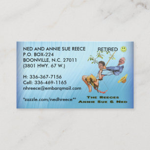 NEUF ET ANNIE SUE REECE - CARTE DE VISITE