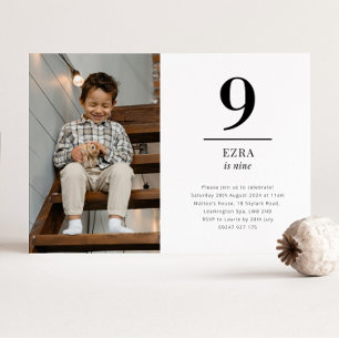 Neuf Invitation photo paysage