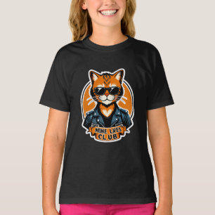 Neuf Lives Club - T-shirt Cool Vintage Cat Biker