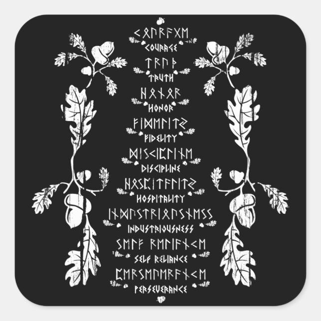 Neuf Sticker Noble Vertus (Devant)