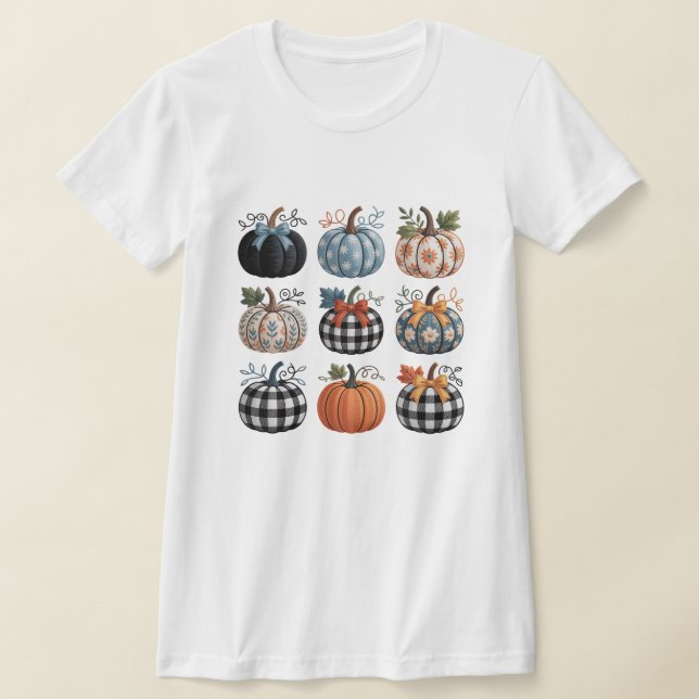 Neuf T-Shirt décoratif Citrouille (Poser)