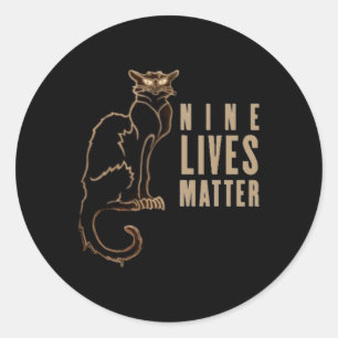 Neuf Vit Sticker Chat Noir