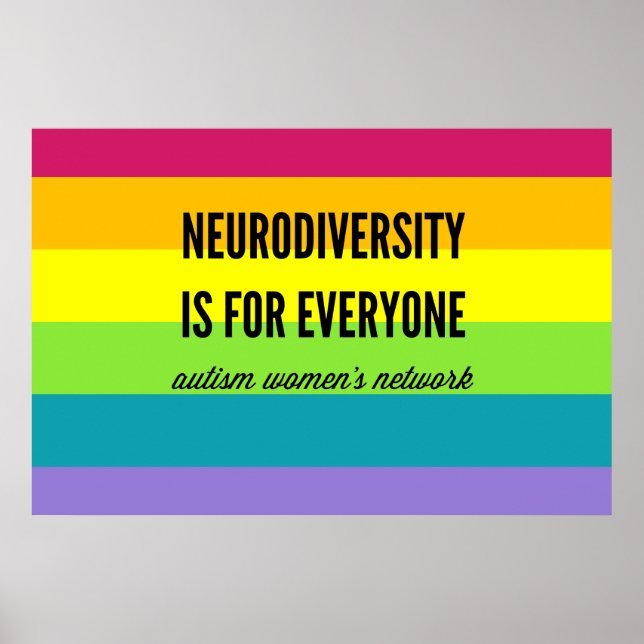 Neurodiversity is for Everyone Poster (rainbow) (Devant)