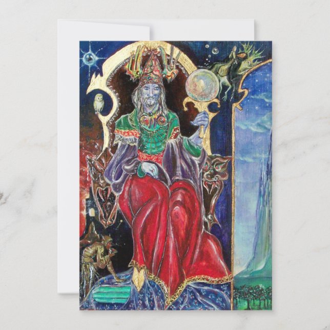 NEUROMANCER Magicien Roi Halloween Invitation du p (Devant)