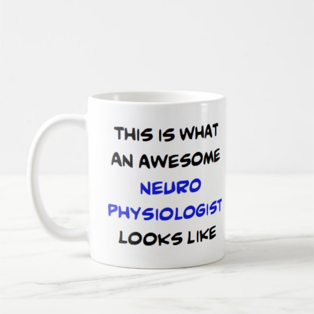neurophysiologiste, énorme tasse de café (Gauche)