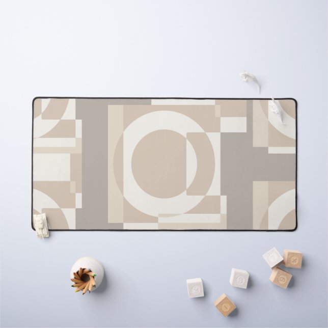 Neutral Geometric Abstract - Modern Bauhaus (Tableau pour enfants)