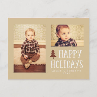 Neutral Joyeux Fêtes Noël 2 Photo Carte postale