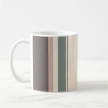 Neutral Minimalist Striped Mug – Pastel Modern