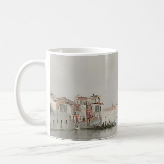 Neutral Venice Canal Sketch Mug (Gauche)