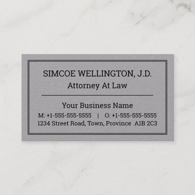 Neutre, conservateur et Carte de visite Dapper (Devant)