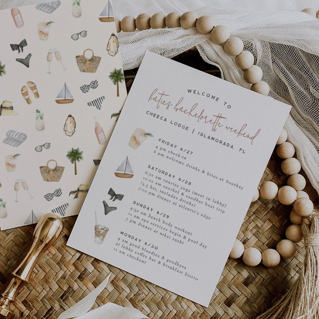 Neutres d'été 4 jours Itinéraire Bachelorette (Créateur téléchargé)