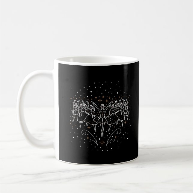 Neuvième jour de la Mug de café de Noël (Noir) (Gauche)