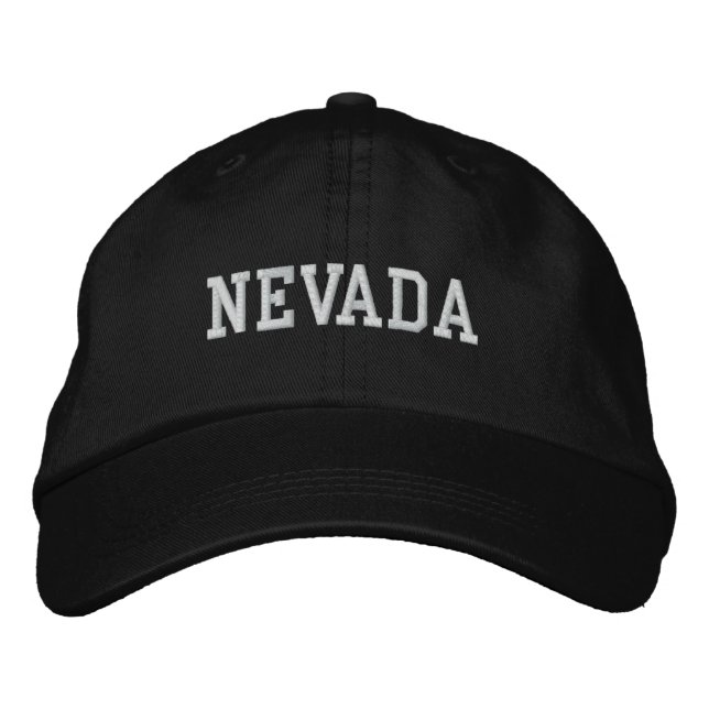 Nevada brodé Casquette réglable noir (Devant)