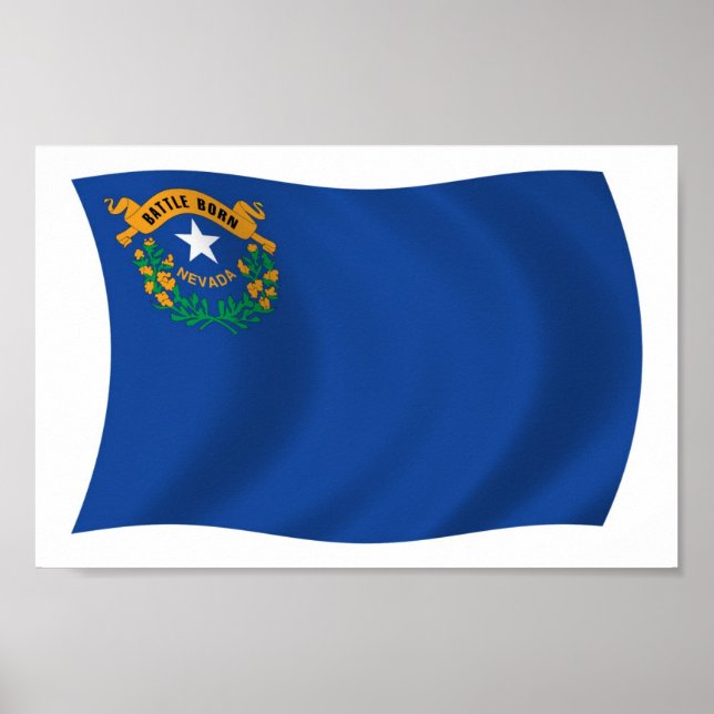 Nevada Flag Poster Print (Devant)