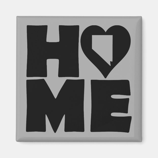 Nevada Home Heart State Frigo Magnet (Devant)