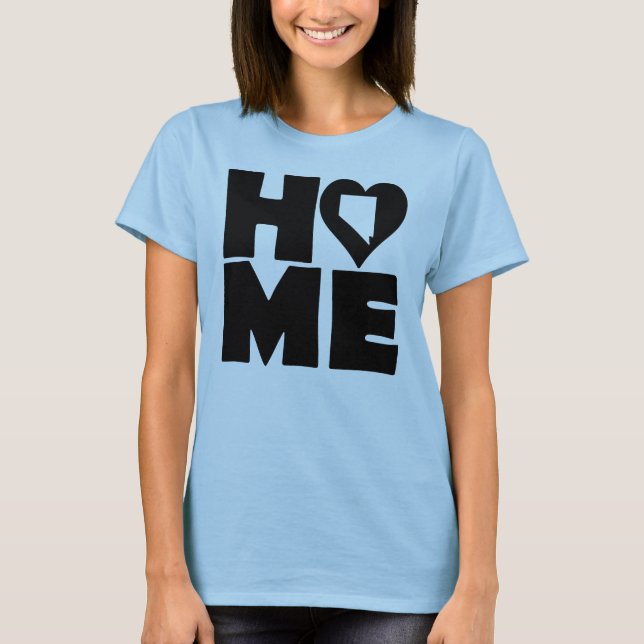 Nevada Home Heart State Tees T-Shirt (Devant)