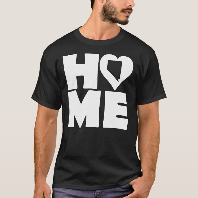 Nevada Home Heart State Tees T-Shirt (Devant)