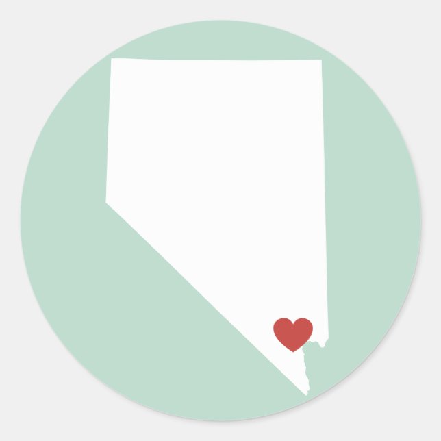 Nevada Love - Autocollant personnalisable (Devant)