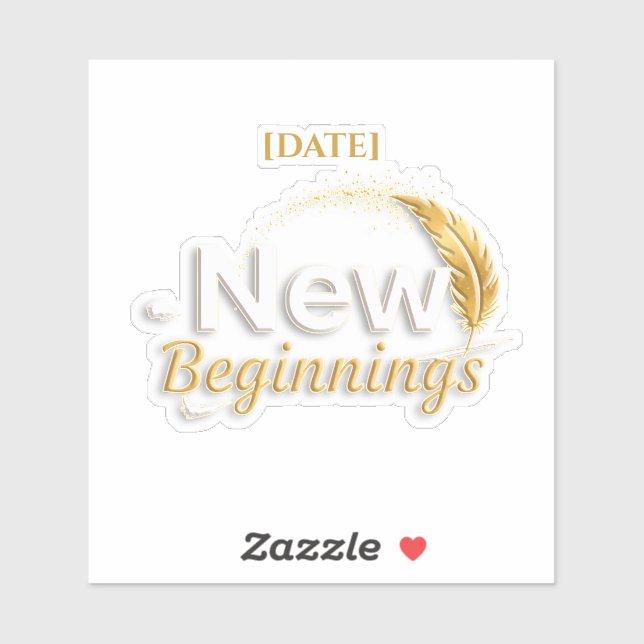 New Beginnings Sticker / Sticker Nuevos Comienzos (Feuille)