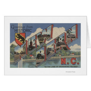 New Berne, Caroline du Nord - Scènes à grandes let