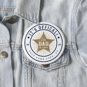 New Dad in Town Official Dad Sherif Star Badge