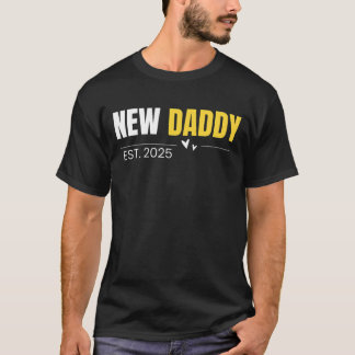 New Daddy Est. T-shirt Fête des pères 2025