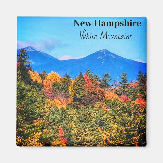 New Hampshire Montagnes blanches Magnet (Devant)