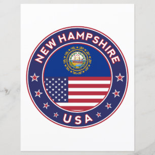 New Hampshire, New Hampshire autocollant,