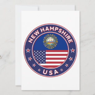 New Hampshire, New Hampshire autocollant,