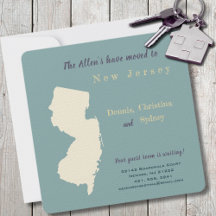 New Home New Jersey Moving Faire-part carte postal