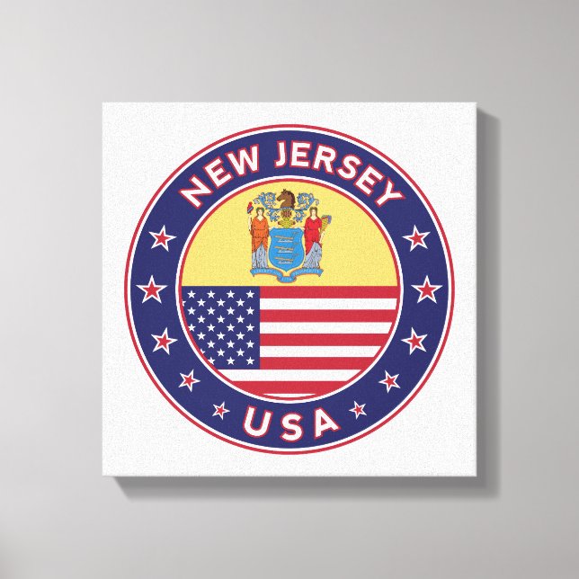 New Jersey, États-Unis, toile du New Jersey, affic (Recto)