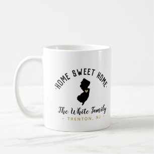 New Jersey Home Sweet Home Famille Monogramme Mug