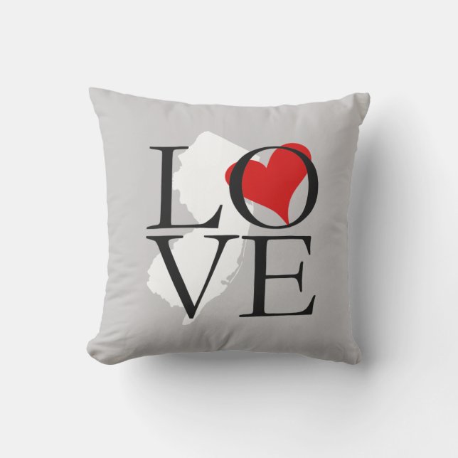 New Jersey State Love Coussin (Recto)