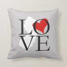 New Jersey State Love Coussin