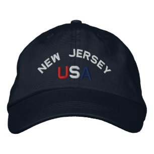 New Jersey USA Brodé Marine Casquette bleu