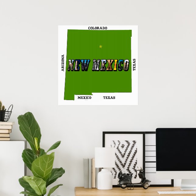 New Mexico, USA Poster (Bureau à domicile)