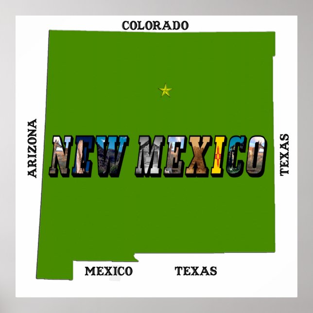 New Mexico, USA Poster (Devant)