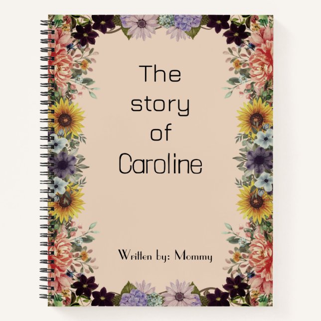 New Mommy baby journal Spiral Notebook (Devant)