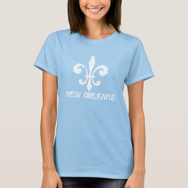 New Orleans Fleur De Lis en T-shirt blanc (Devant)