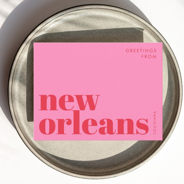 New Orleans Louisiane typographie Carte postale (Créateur téléchargé)