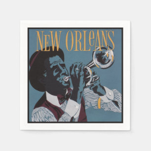 New Orleans Music serviettes en papier