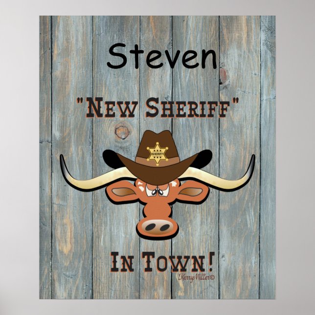 New Sheriff In Town, Poster Longhorn (Devant)