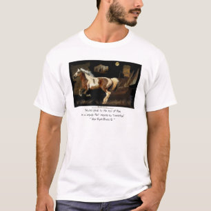 "NEW WORLDE" T-shirts espagnols Mustang Horse-love