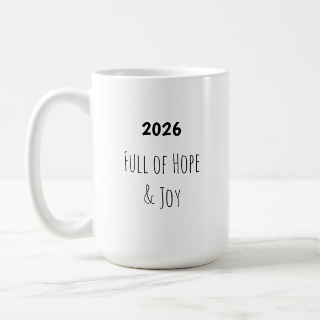 New Year 🥂 Full of Hope & Joy Mug (Gauche)
